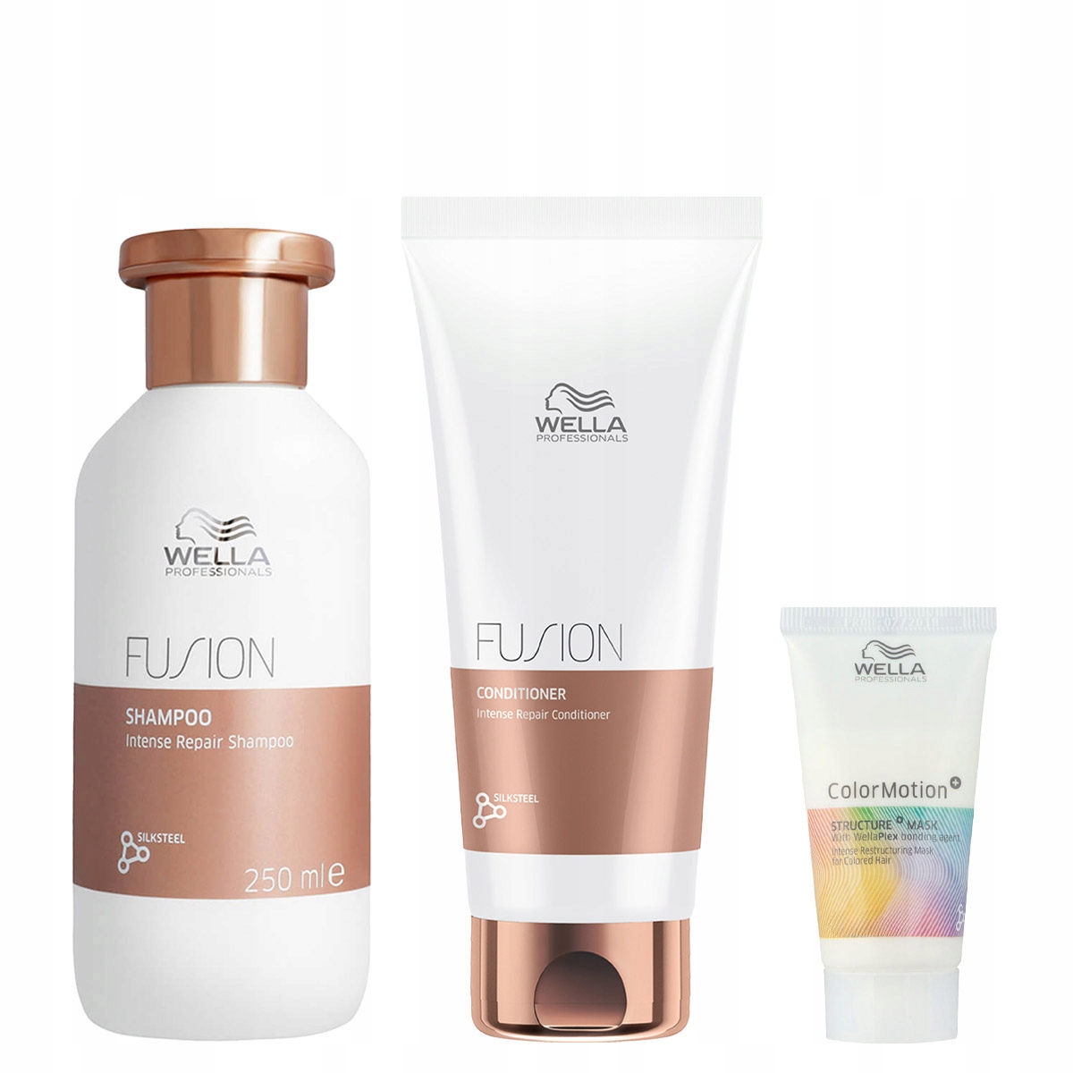 Wella Fusion sada pro posílení barvených vlasů Color Motion maska 75 Ml