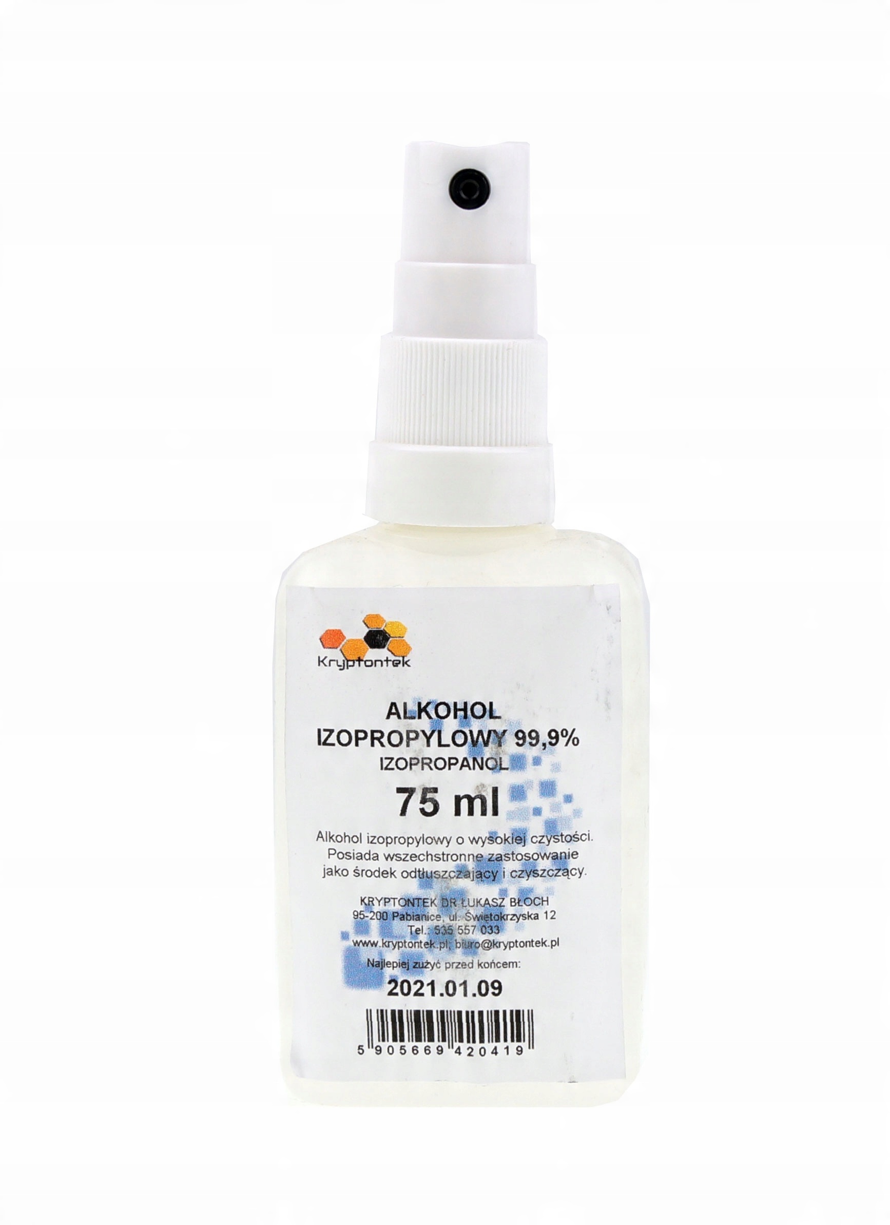 

Alkohol izopropylowy 75ml atomizer czyszczenie