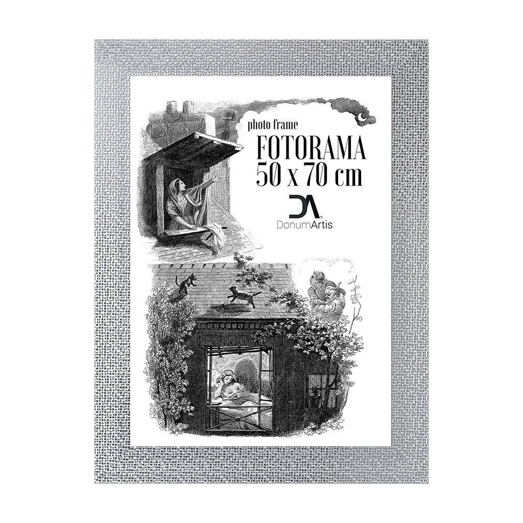 Fotorám Tokio stříbrný 50x70 ornament na zeď