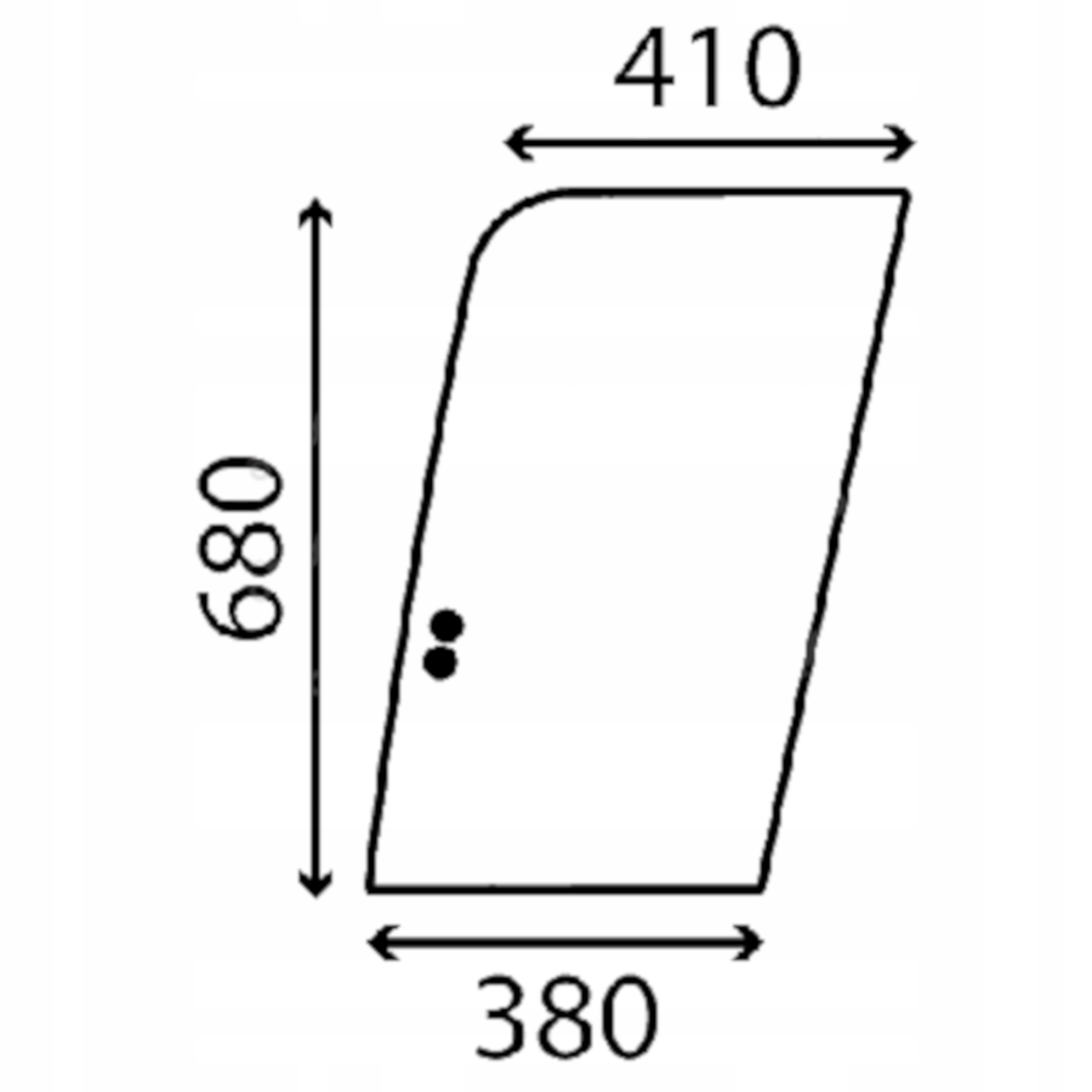 sklo Komatsu dveře 20Y-53-12850