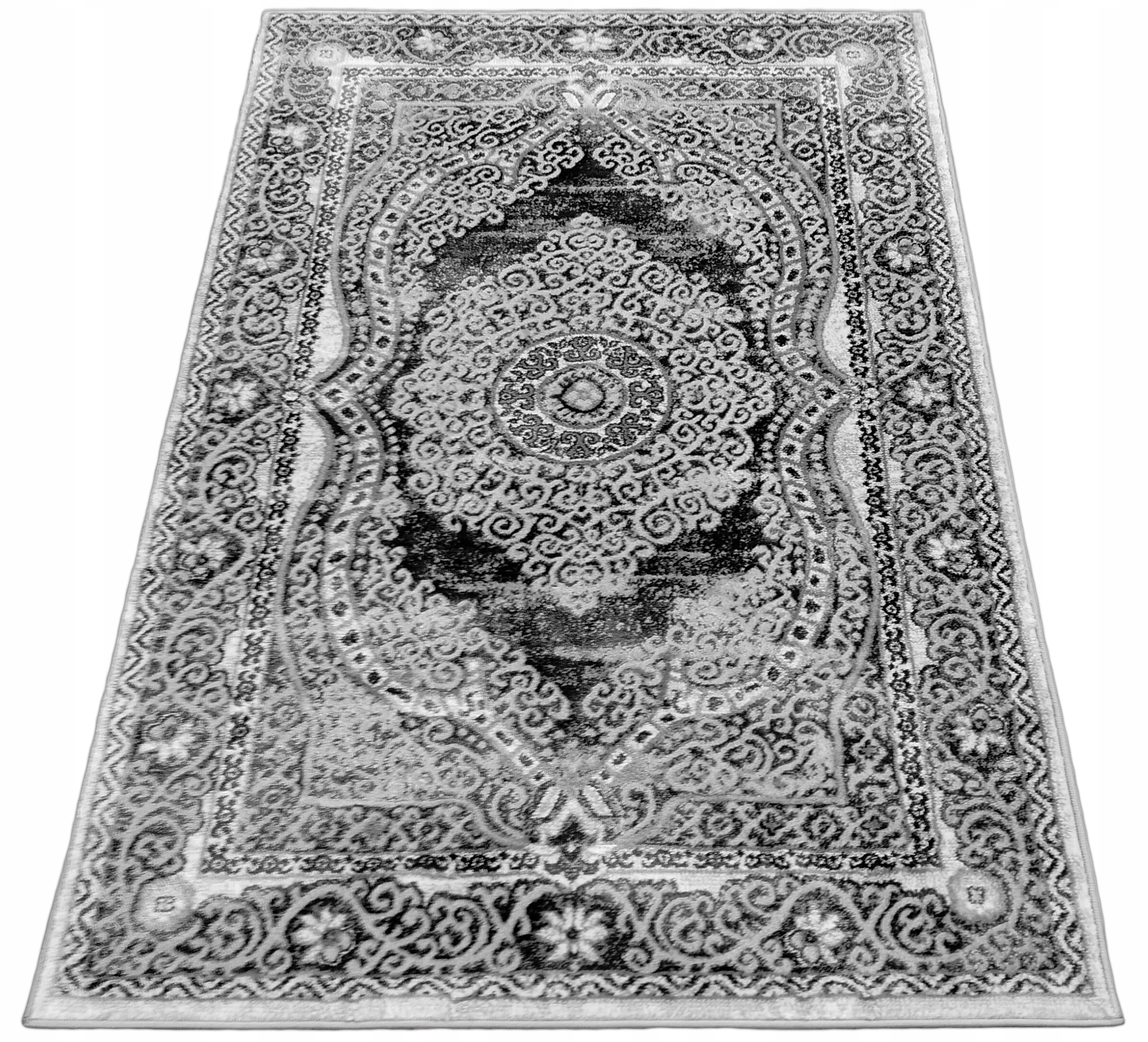 Koberec 120x180 Šedý Vintage Retro Do Obývacího Pokoje