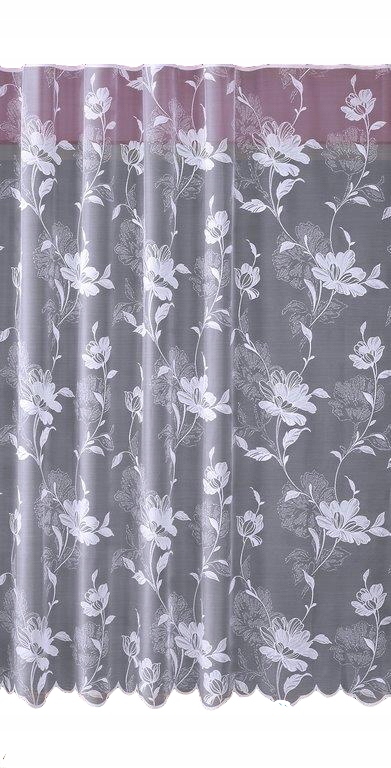 

Mg Firana żakard 618/328 Biała 170X180 z taśmą