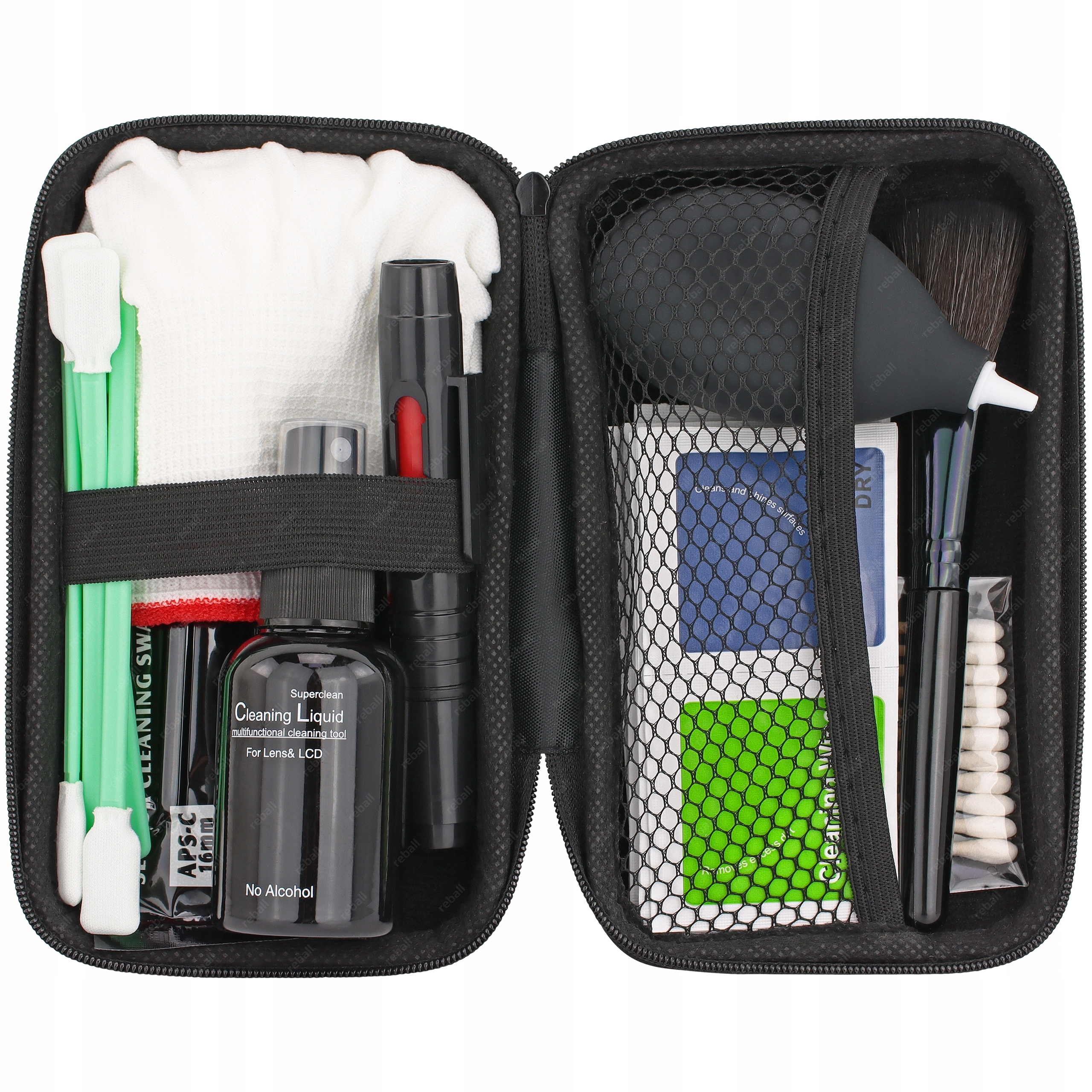 ZESTAW DO CZYSZCZENIA OBIEKTYWÓW OPTYKI SENSORÓW MATRYCY APS-C 16mm RT0411 Marka Reball