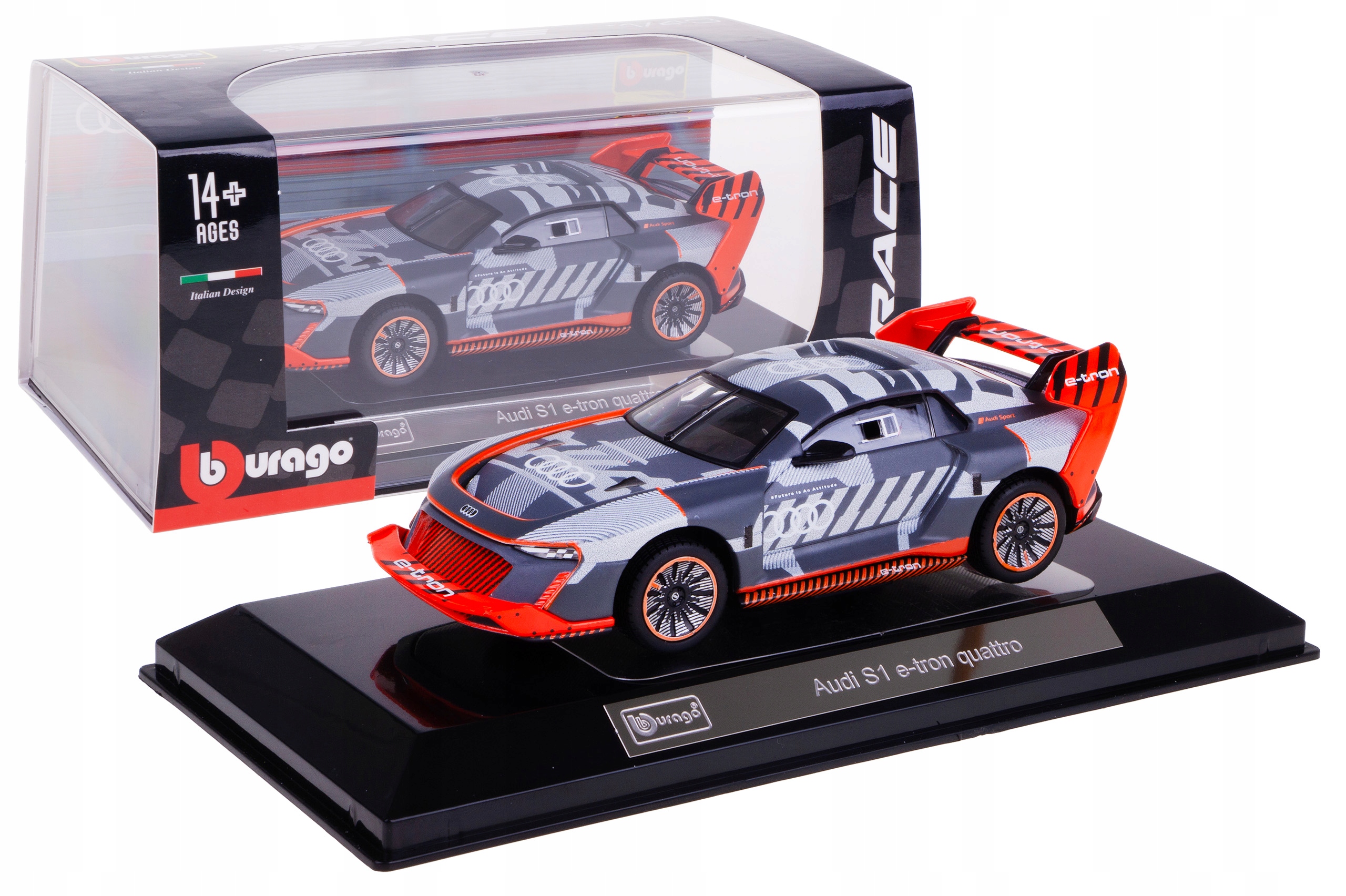Audi S1 E-tron Quattro Model Kovový Bburago 1:43 Box