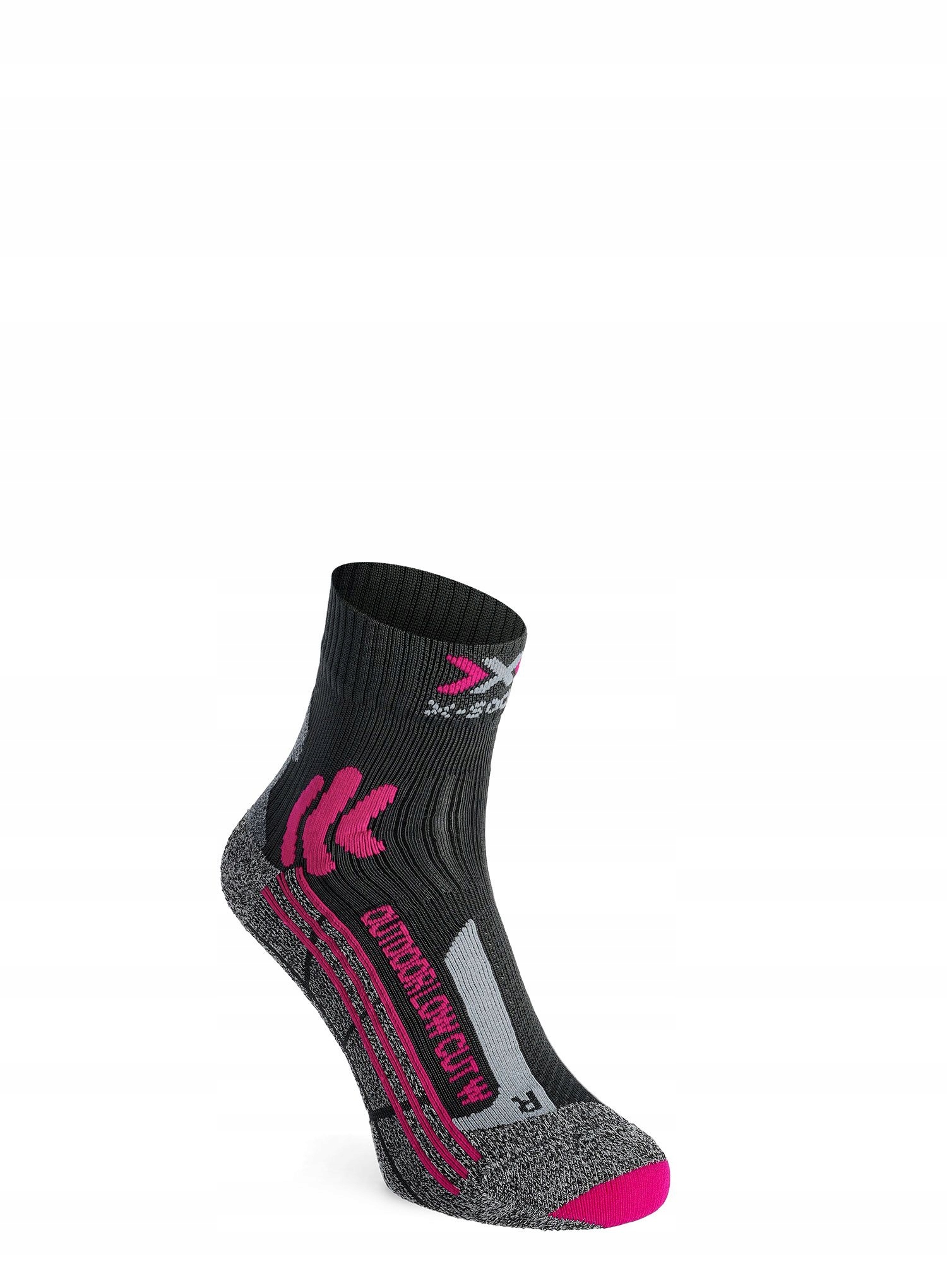 Skarpety trekkingowe damskie X-Socks Trek Outdoor Low Cut fuchsia 35-36