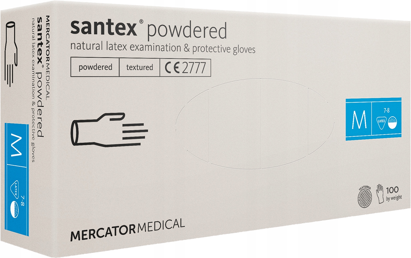 

Rękawice lateksowe diagnostyczne Santexft