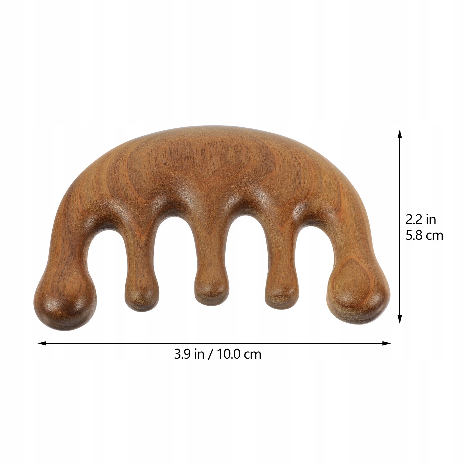 SANDALWOOD COMB SCALP MASSAGE COMB WIDE TOOTH Typ grzebienie