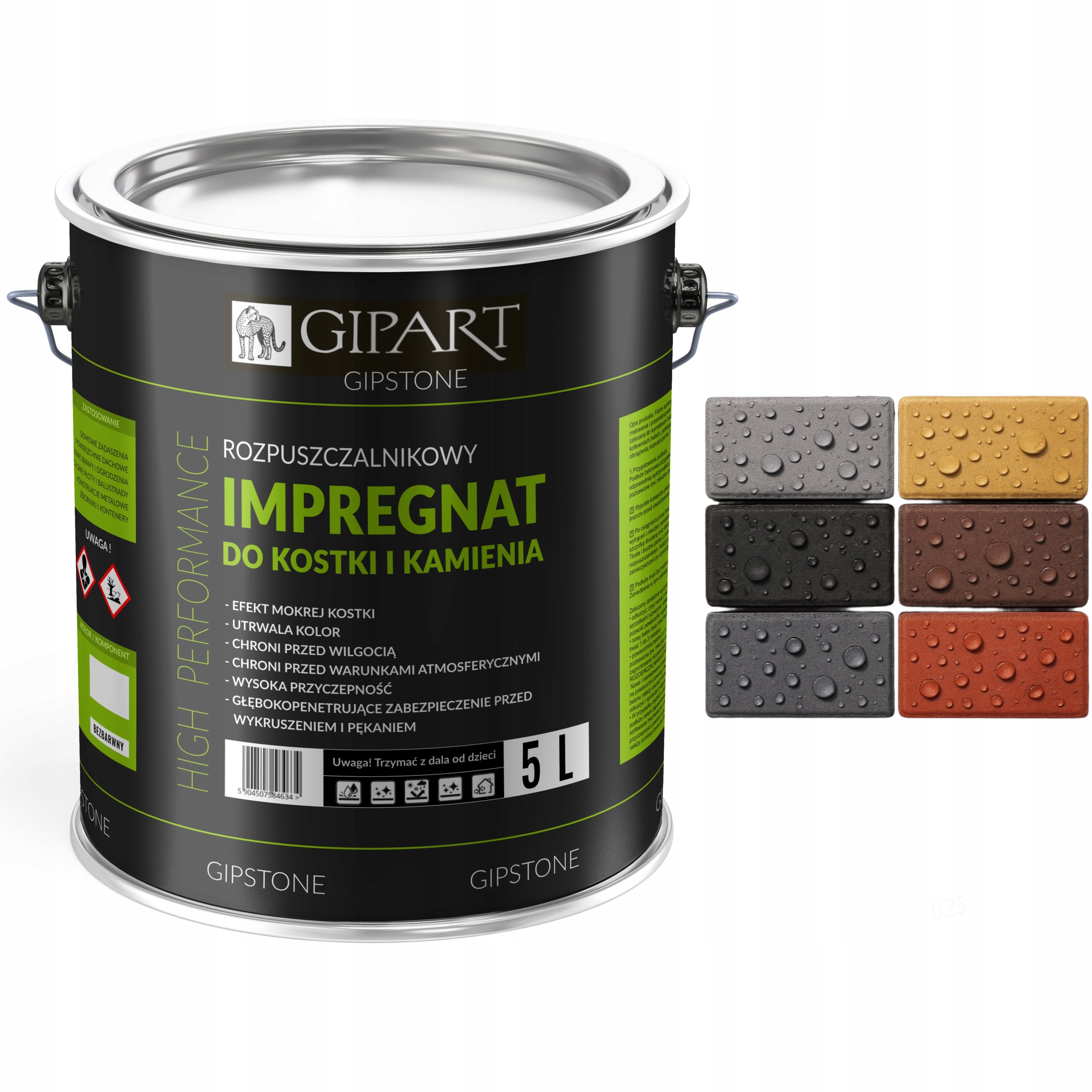 Rozpouštědlový Impregnát Na Dlažební Kostky A Kámen S Mokrým Efektem