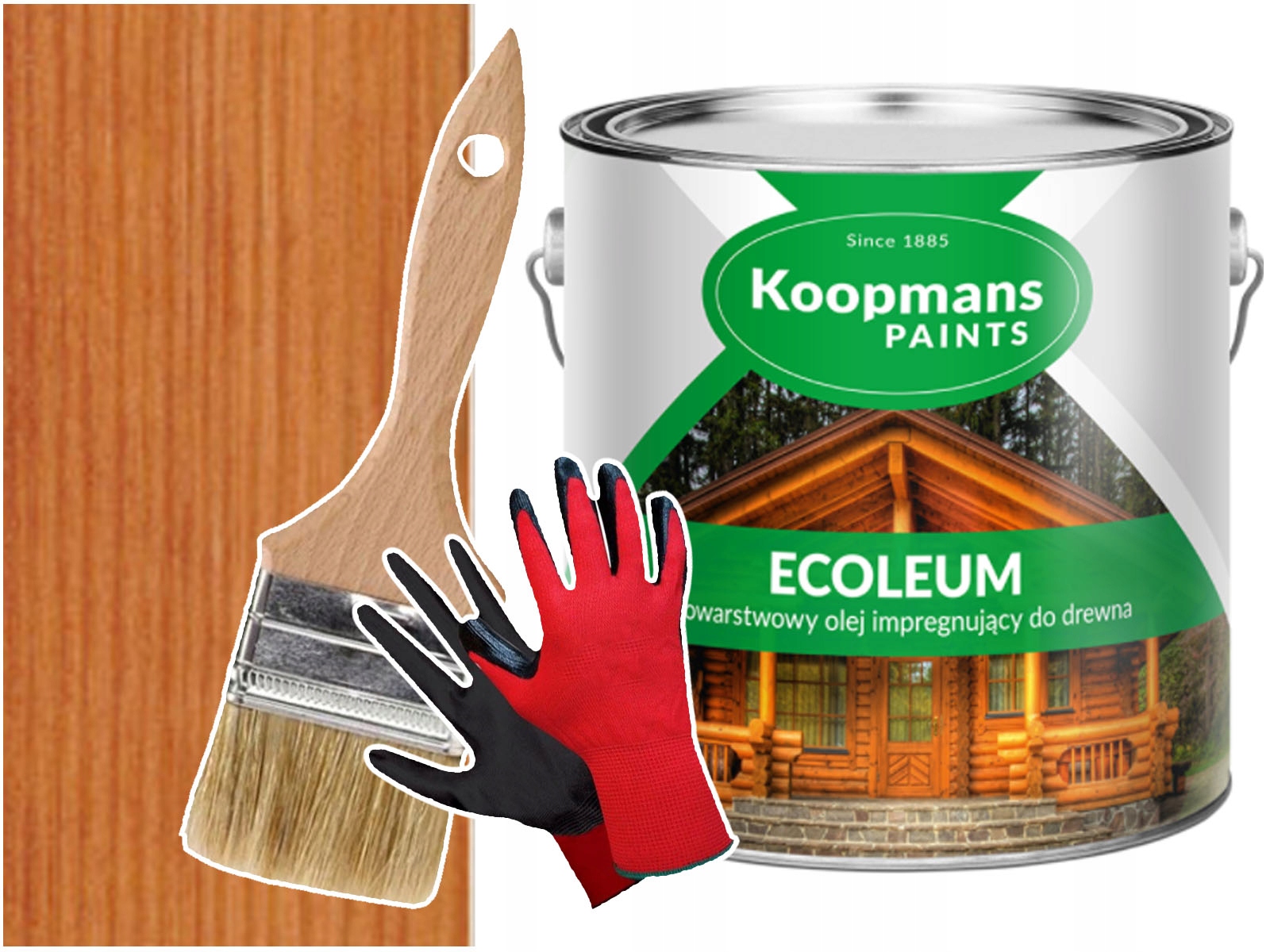 Olej na drevo Fasády Gont Ecoleum Gaštanová 10L