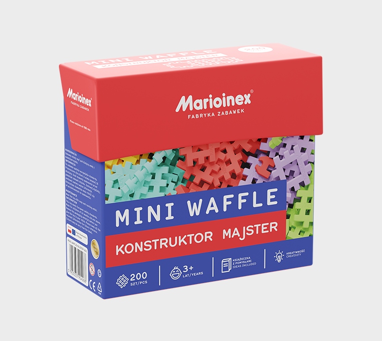 

Marioinex Mini Wafle Konstruktor Majster 200 el.