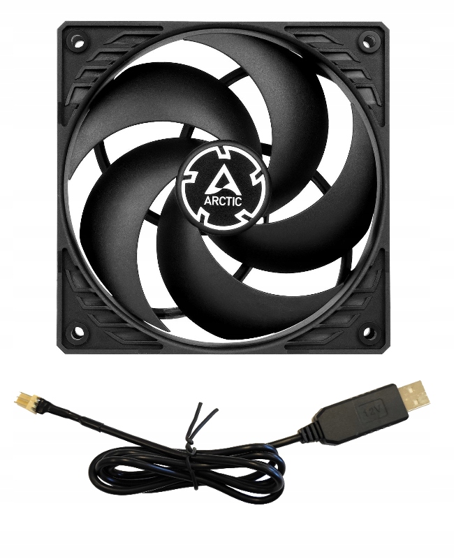 

Wentylator 12cm z zasilaczem Usb pod Powerbank