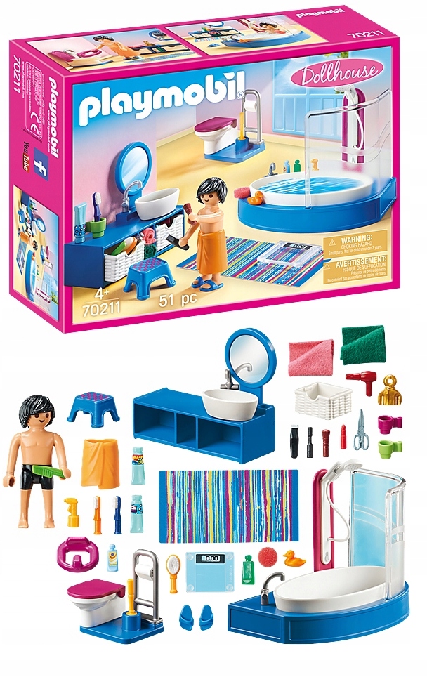 

Playmobil 70211 Łazienka z wanną Dollhouse