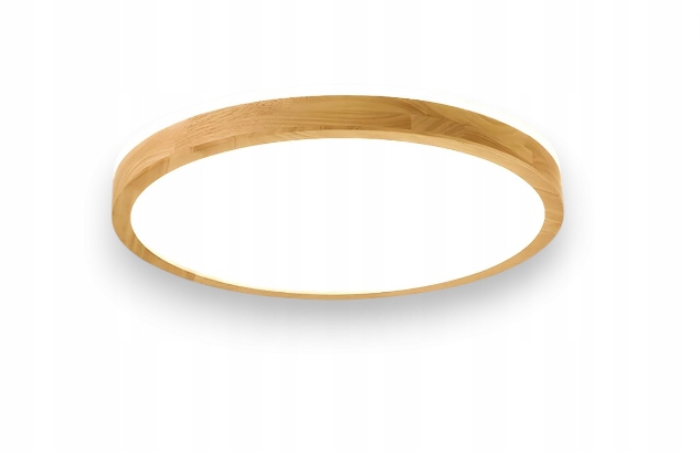 Led stropná lampa drevo 50 cm 36 W stmievateľná diaľkový ovládač 2700-6500 K