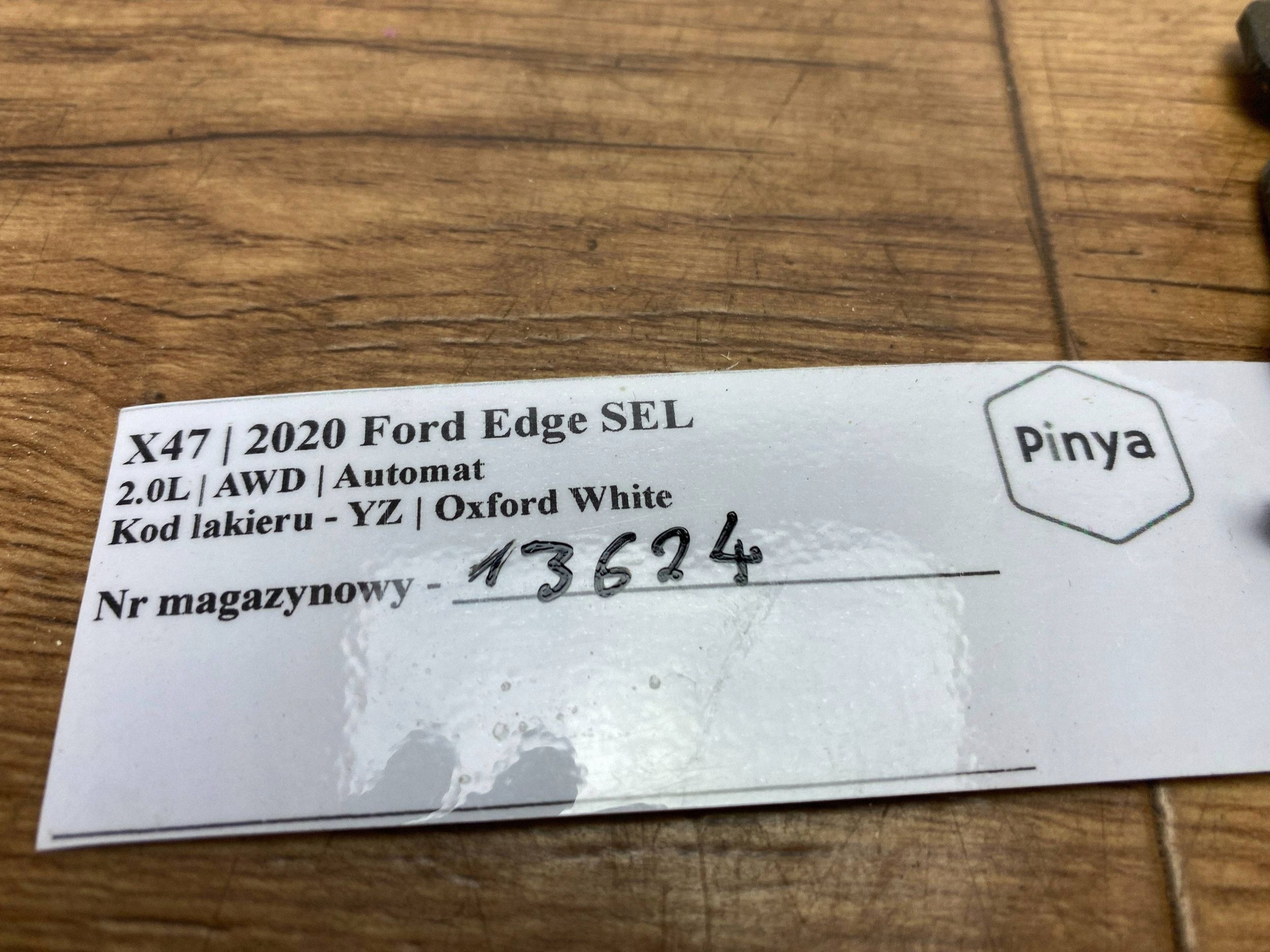hook rygiel door bonnet rear part Ford Edge II 2019+