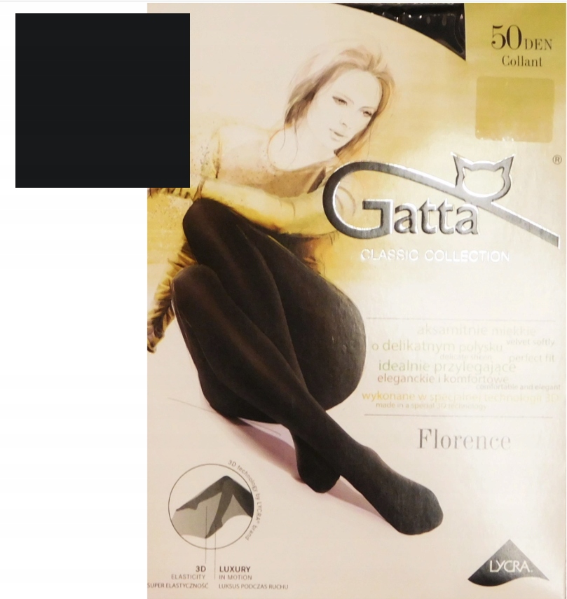

Gatta Florence 50den rajstopy micro 3D nero r.2-S