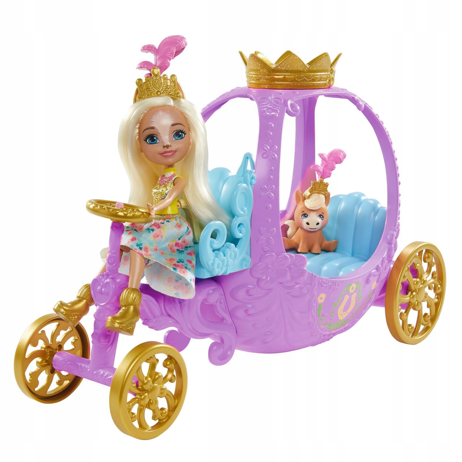 Lalka Mattel Royal Enchantimals Pony z królewskim powozem GYJ16