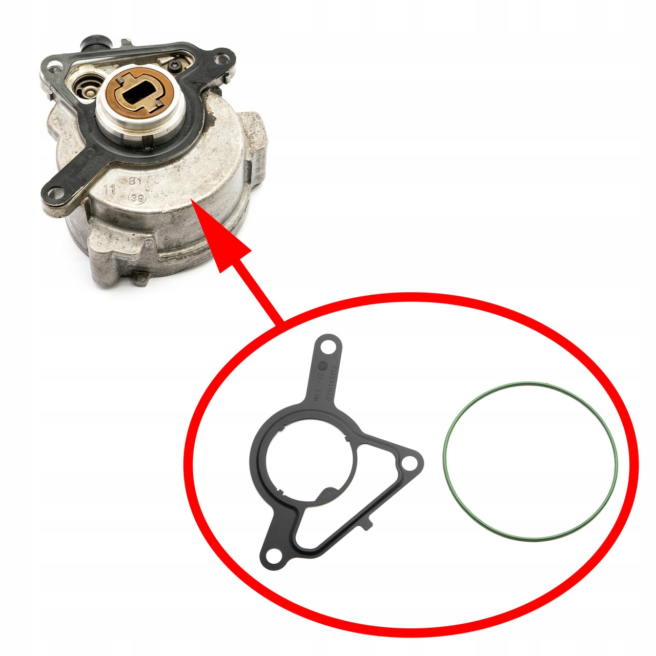 Sada pro opravu podtlakového čerpadla (vacum) Vag 3,6 L VR6, 03H145100C