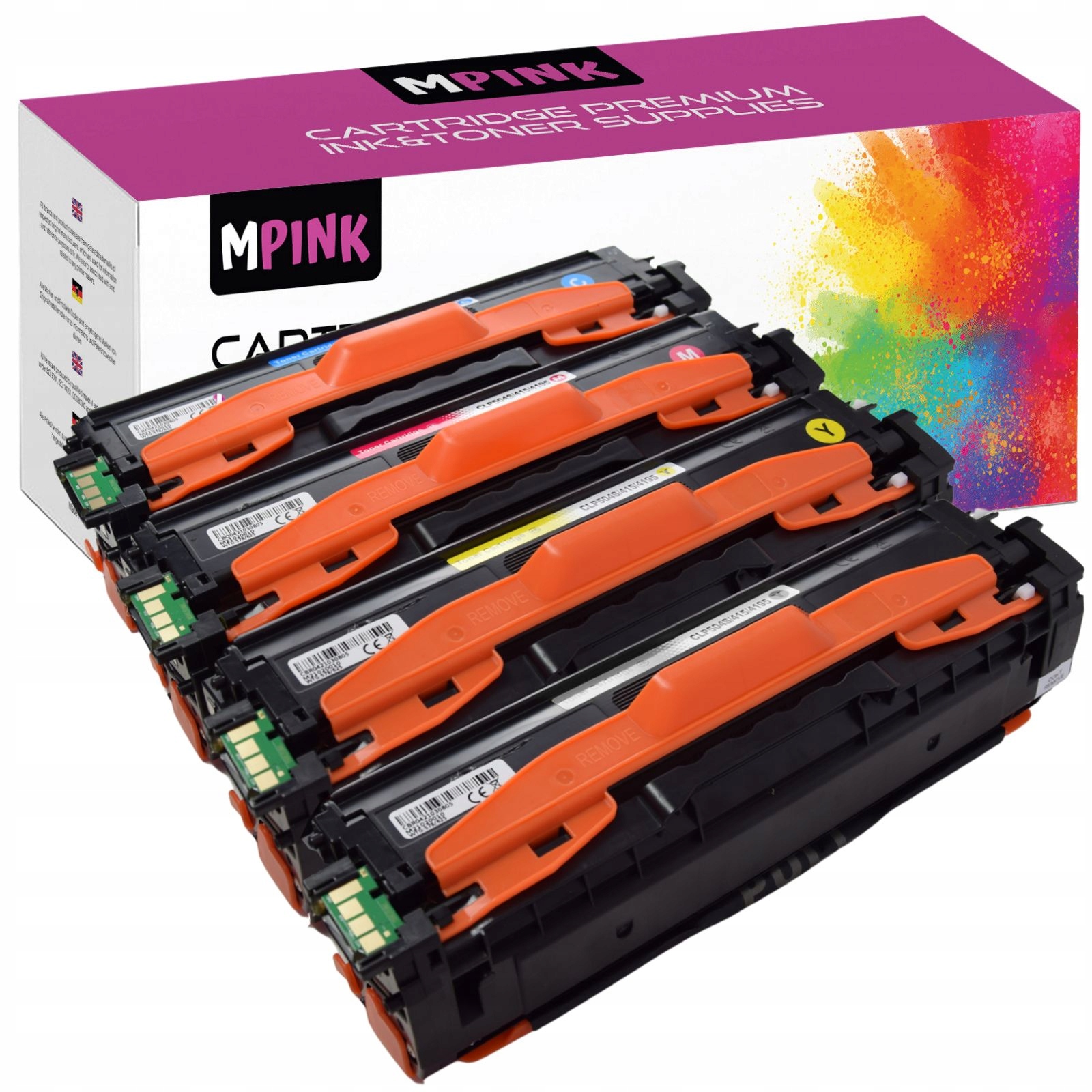 4x Toner Pro Samsung C1860fw CLP-410 415 CLX-4100 4195 CLT-K504S CLT-Y504S