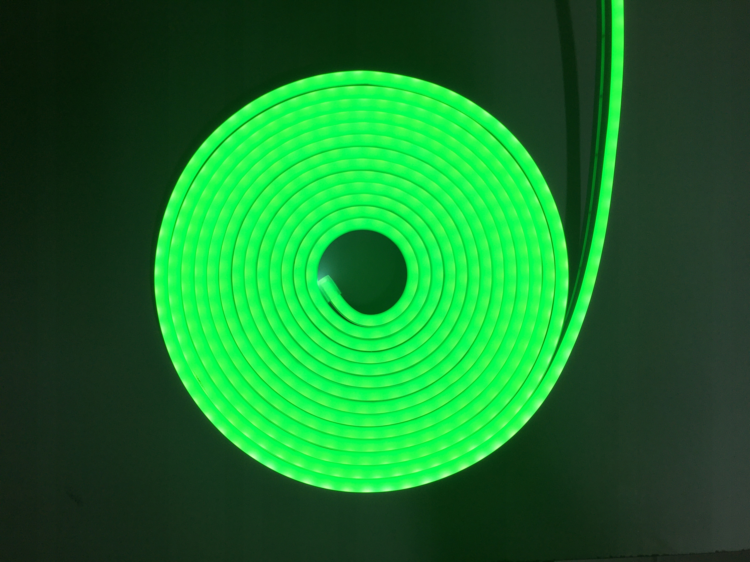 NEON LED FLEX 12V Taśma LED ZIELONY IP67 Moc 9 W