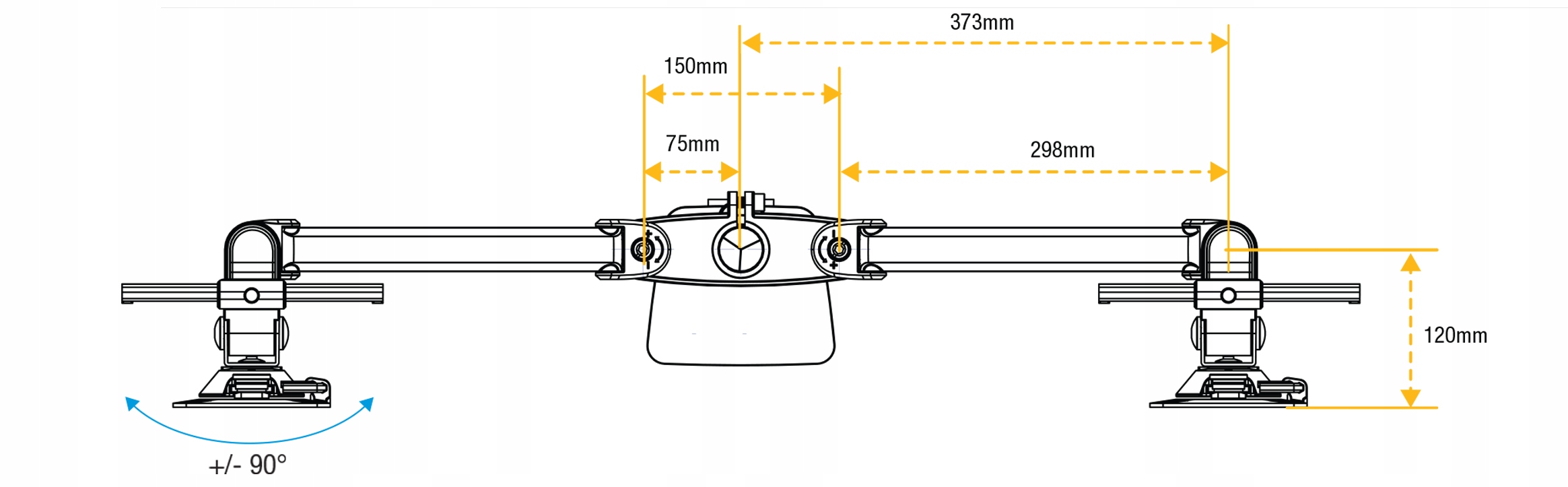 Uchwyt Ramię Regulowane Na Monitory LCD Fellowes Marka Inna