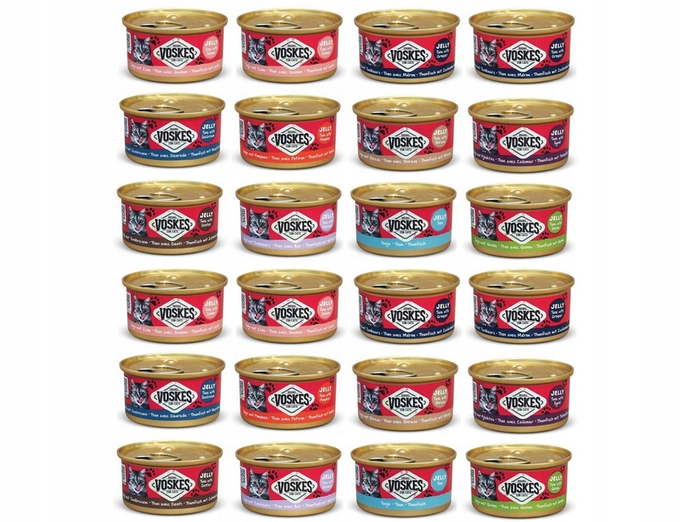 Voskes Puszki dla Kota MIX 10 smaków 24x85g