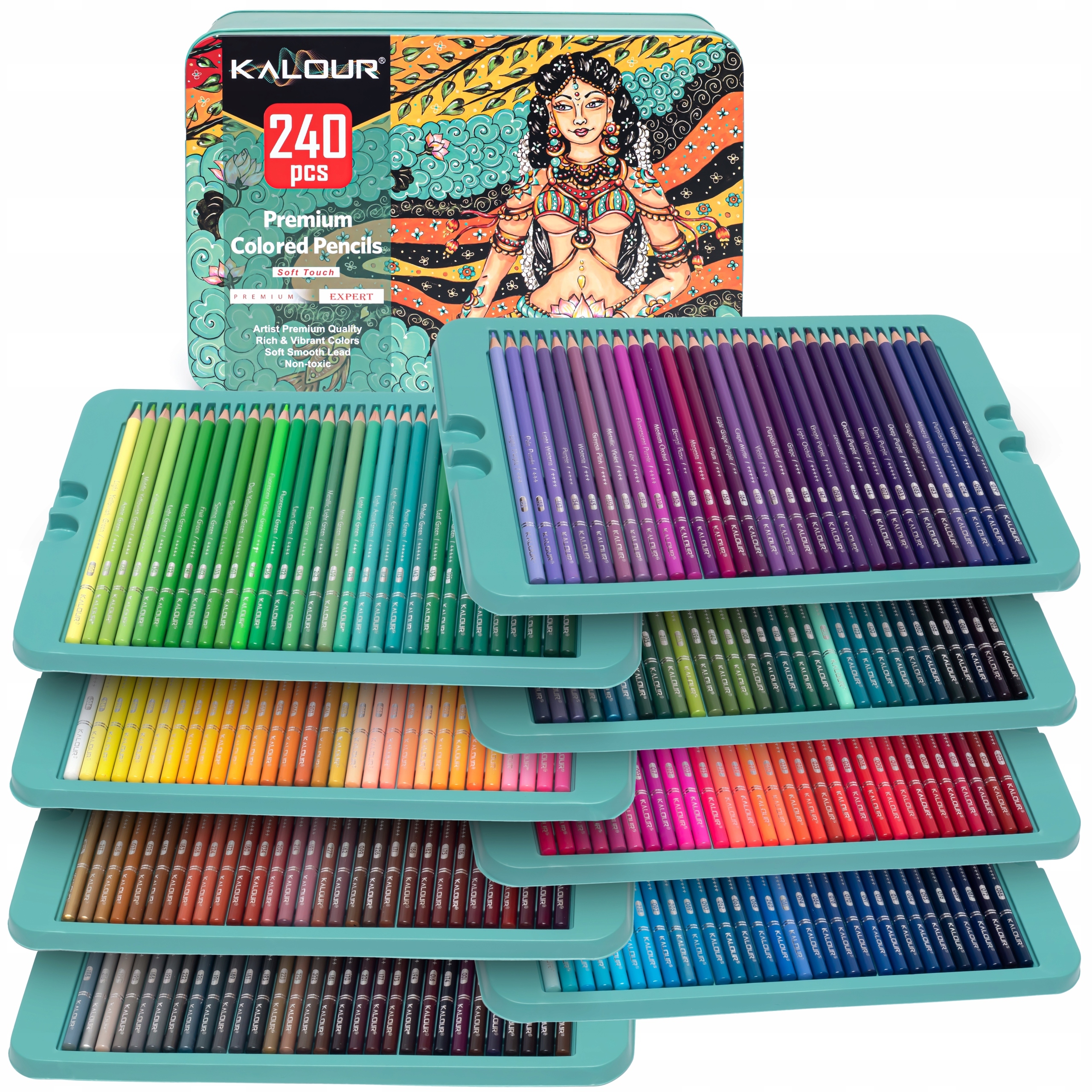 Pastelky Kalour Profesionální Sada Pastelek Uměleckých Tužkových Barevné