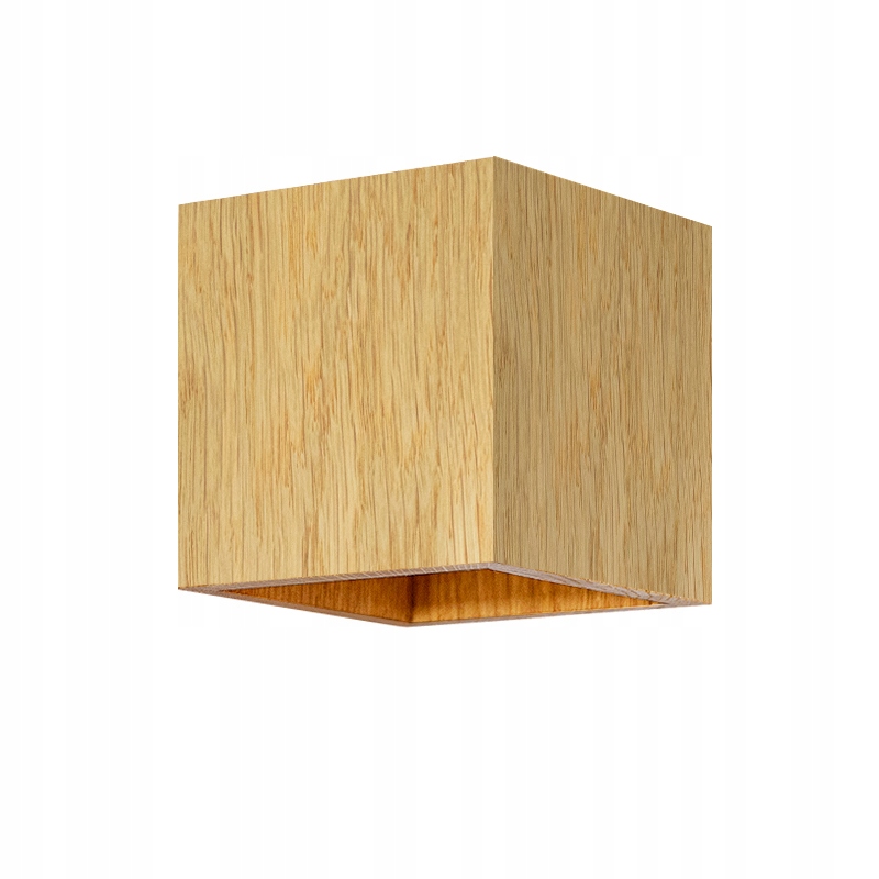Nástenná Led lampa Dubová 10x10 cm Nástenná nad zrkadlom nad schodiskom