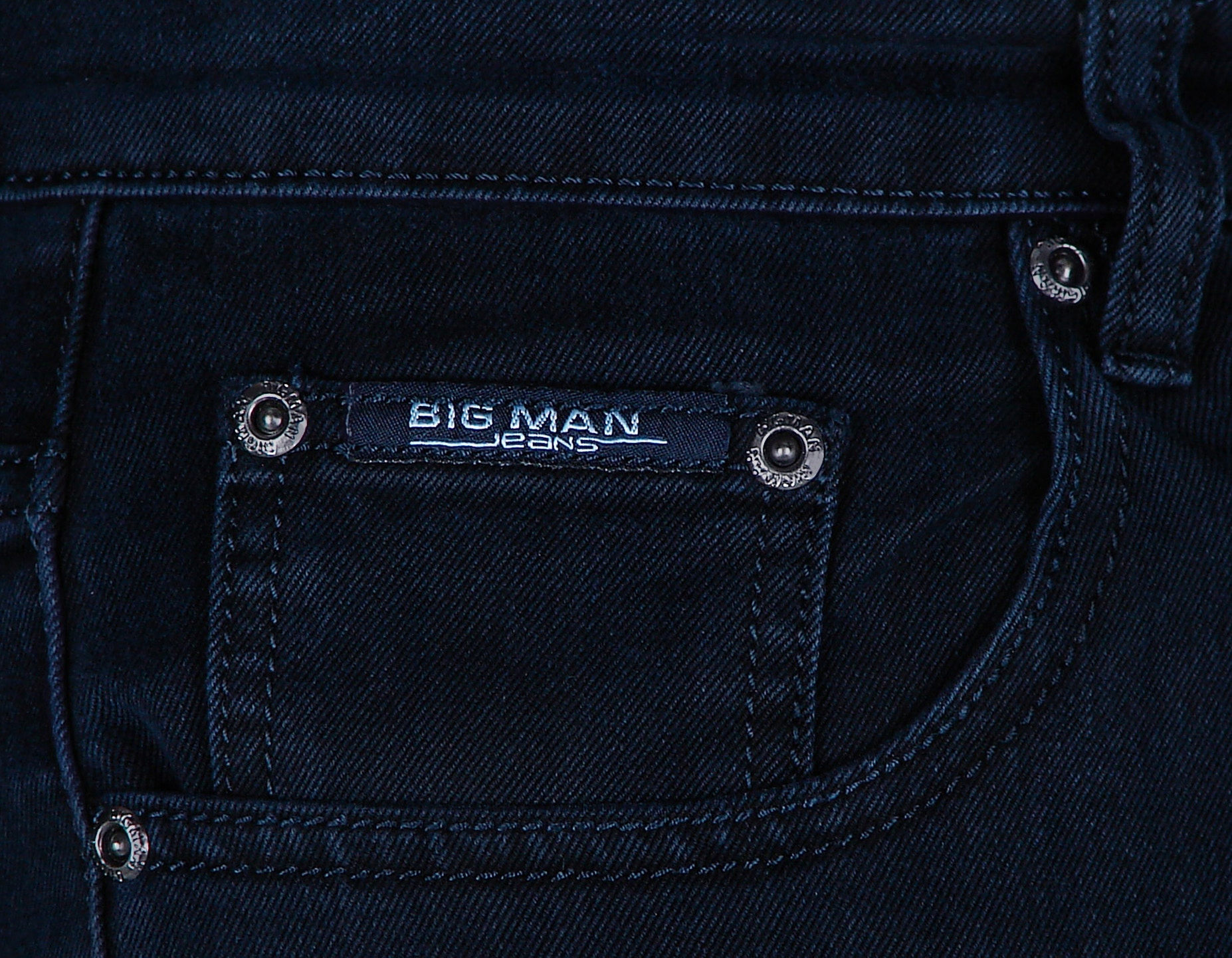 SPODNIE MĘSKIE JEANSOWE GRANAT W42 L34 W110-112 cm Odcień granatowy