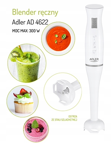 Blender ręczny Adler AD 4622 200W Ostrze ze stali nierdzewnej