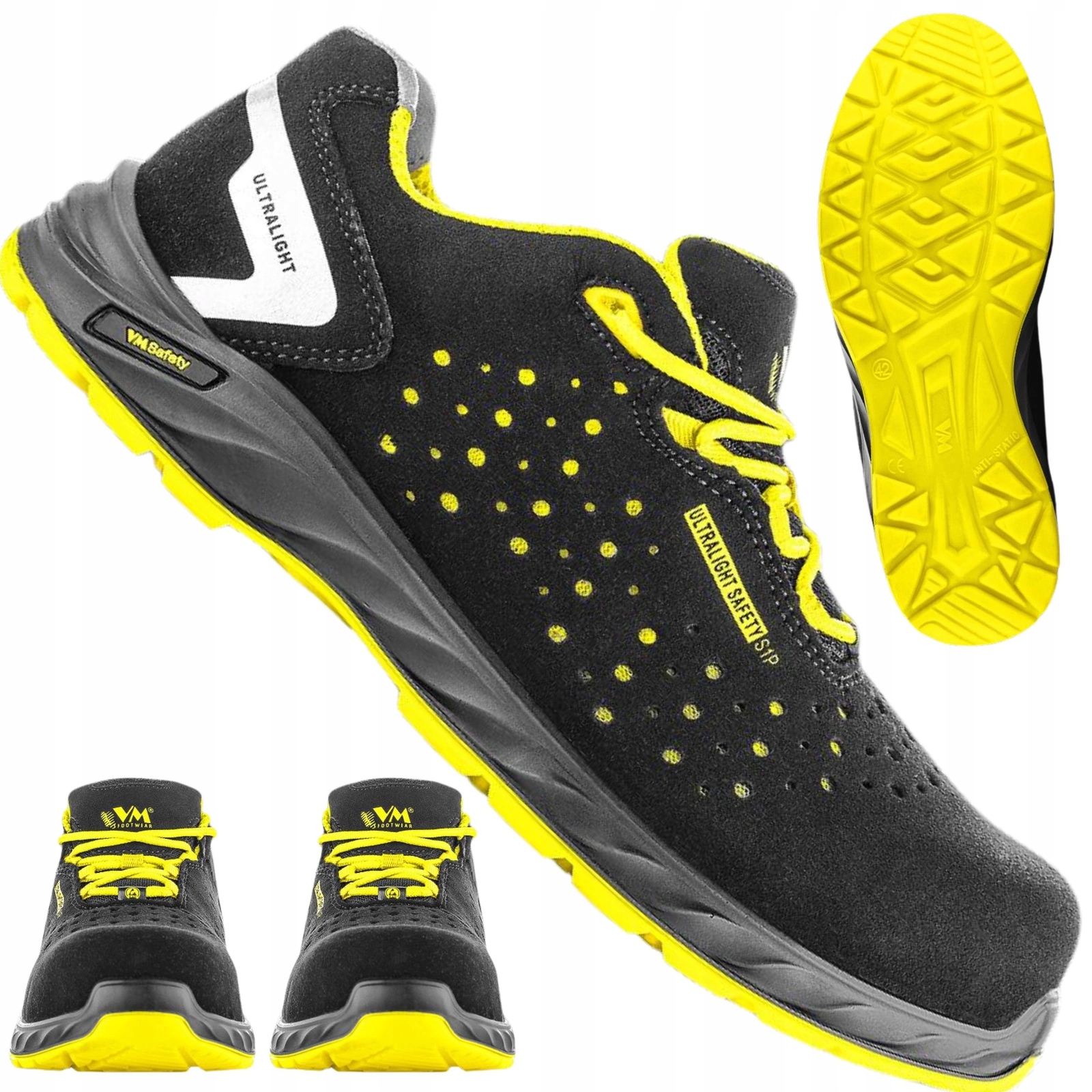 Buty robocze męskie adidasy ochronne Bhp S1P kompozyt VM Chicago 2285 -46