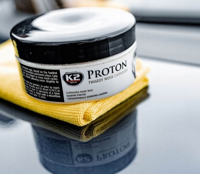K2 PROTON WOSK TWARDY CARNAUBA SAMOCHODOWY DO AUTA POŁYSK EFEKT HYDROFOBOWY Producent K2