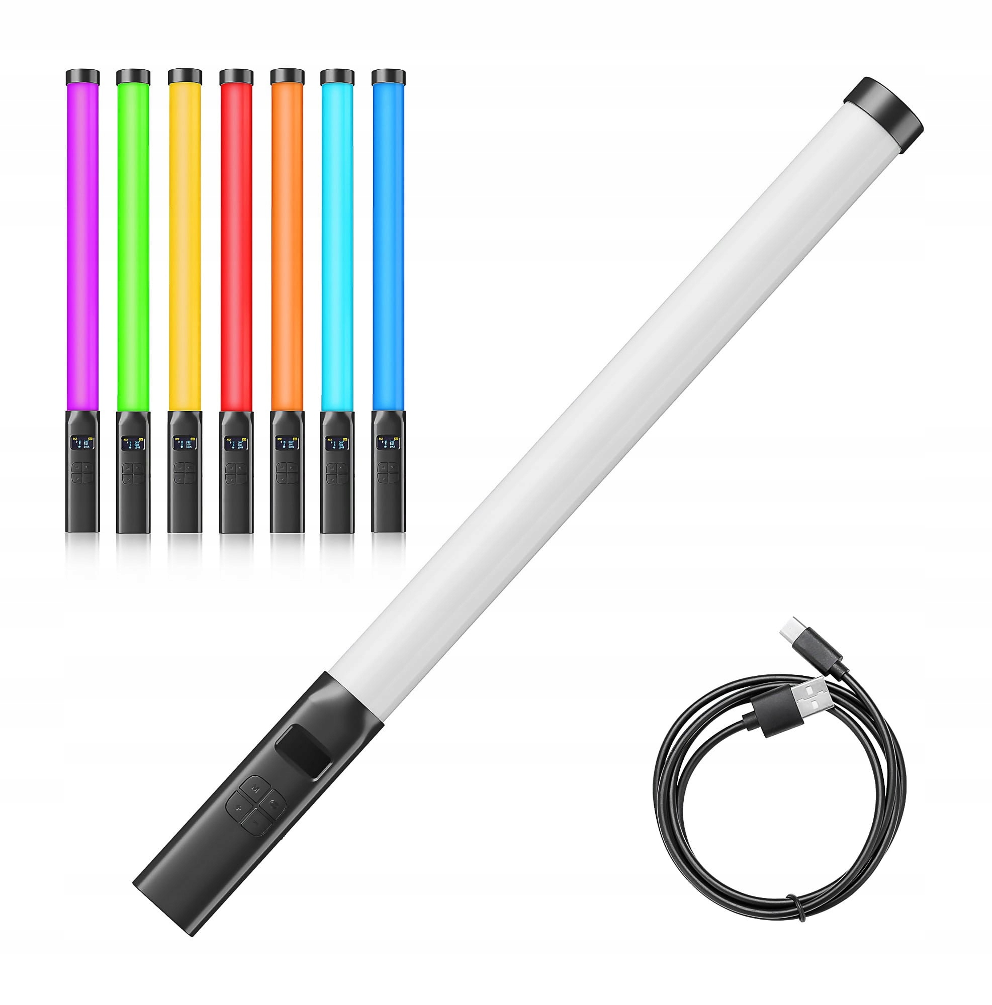 Lampa Rgb osvětlení Vlog světelný meč Led Vestavěná baterie 20 efektů