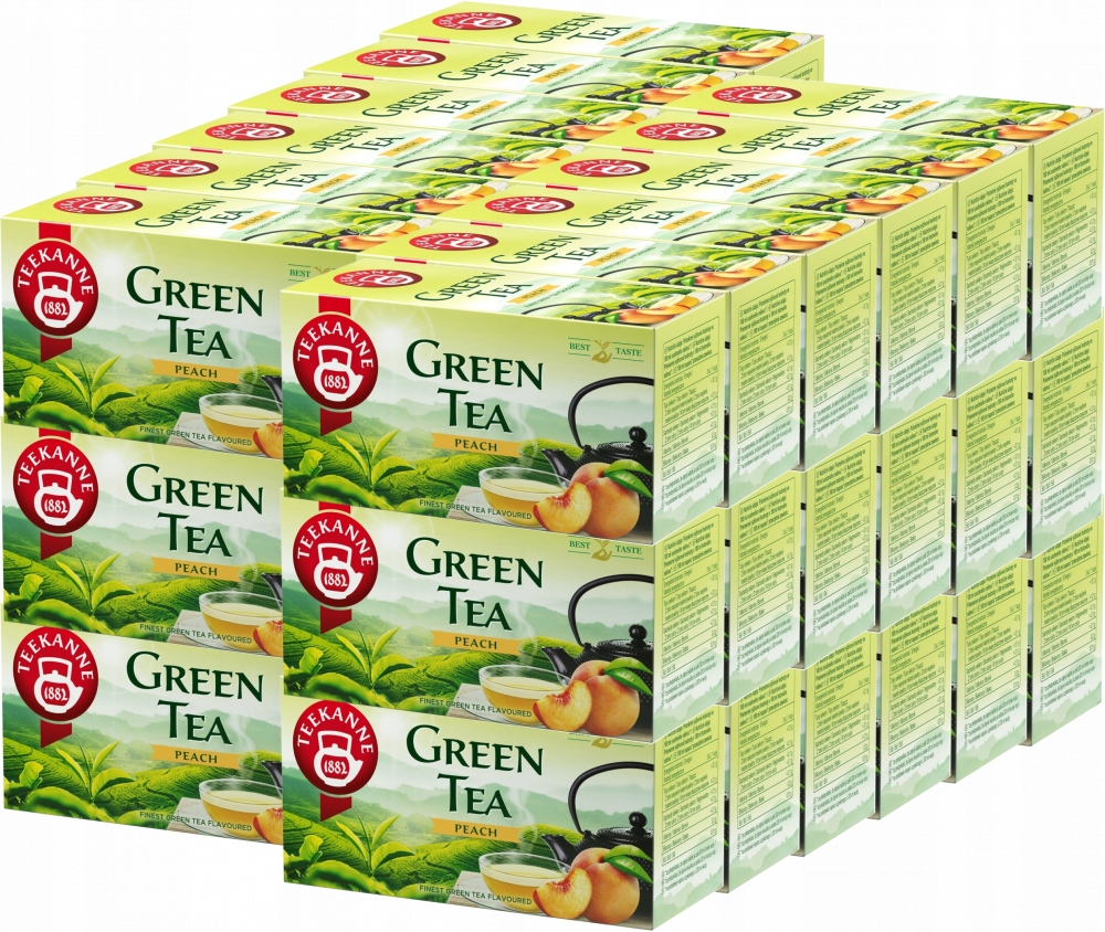 Herbata Teekanne Green Tea Peach brzoskwinia 20 torebek x36