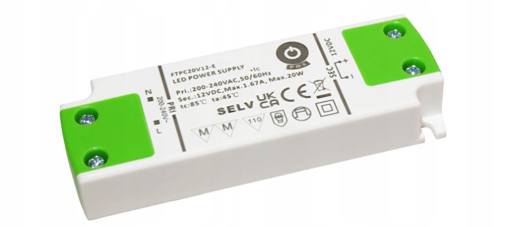 Zasilacz stałonapięciowy Led 24V/0.833A 20W