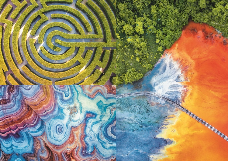 TREFL Puzzle 500 ELEM UFT Maze of Colors 37460 Rodzaj 2D