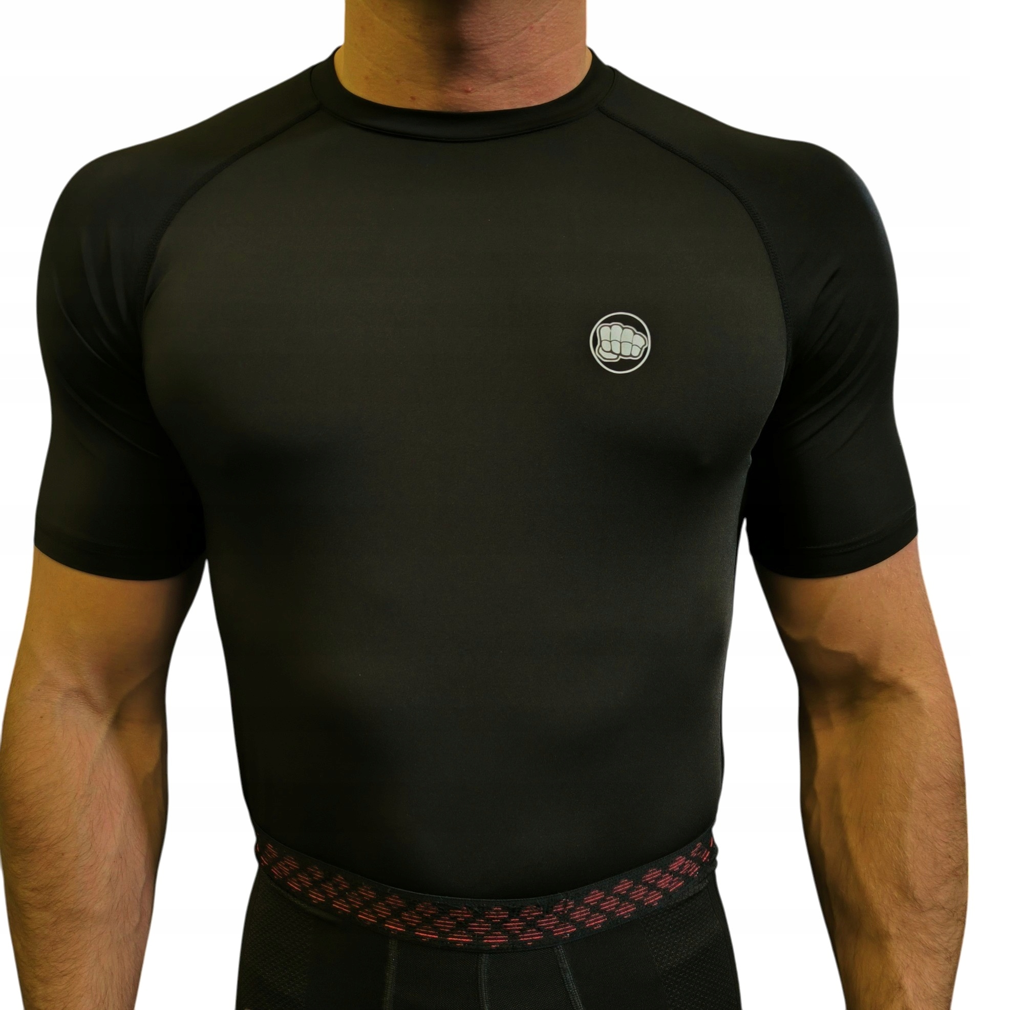 WarHouse Rashguard Krátký rukáv Small Logo Black L