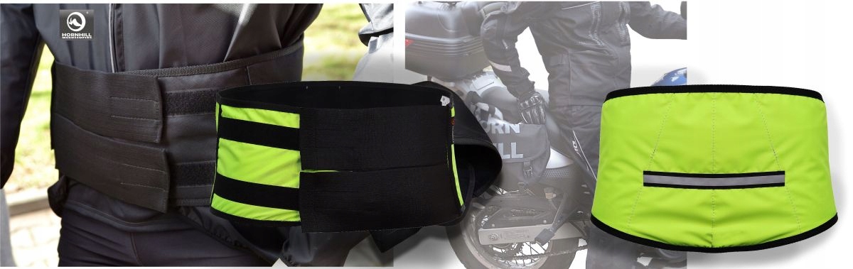 PAS NERKOWY ODBLASKOWY WIATROSZCZELNY L/XL .8 Rodzaj Ochraniacze na plecy Inne