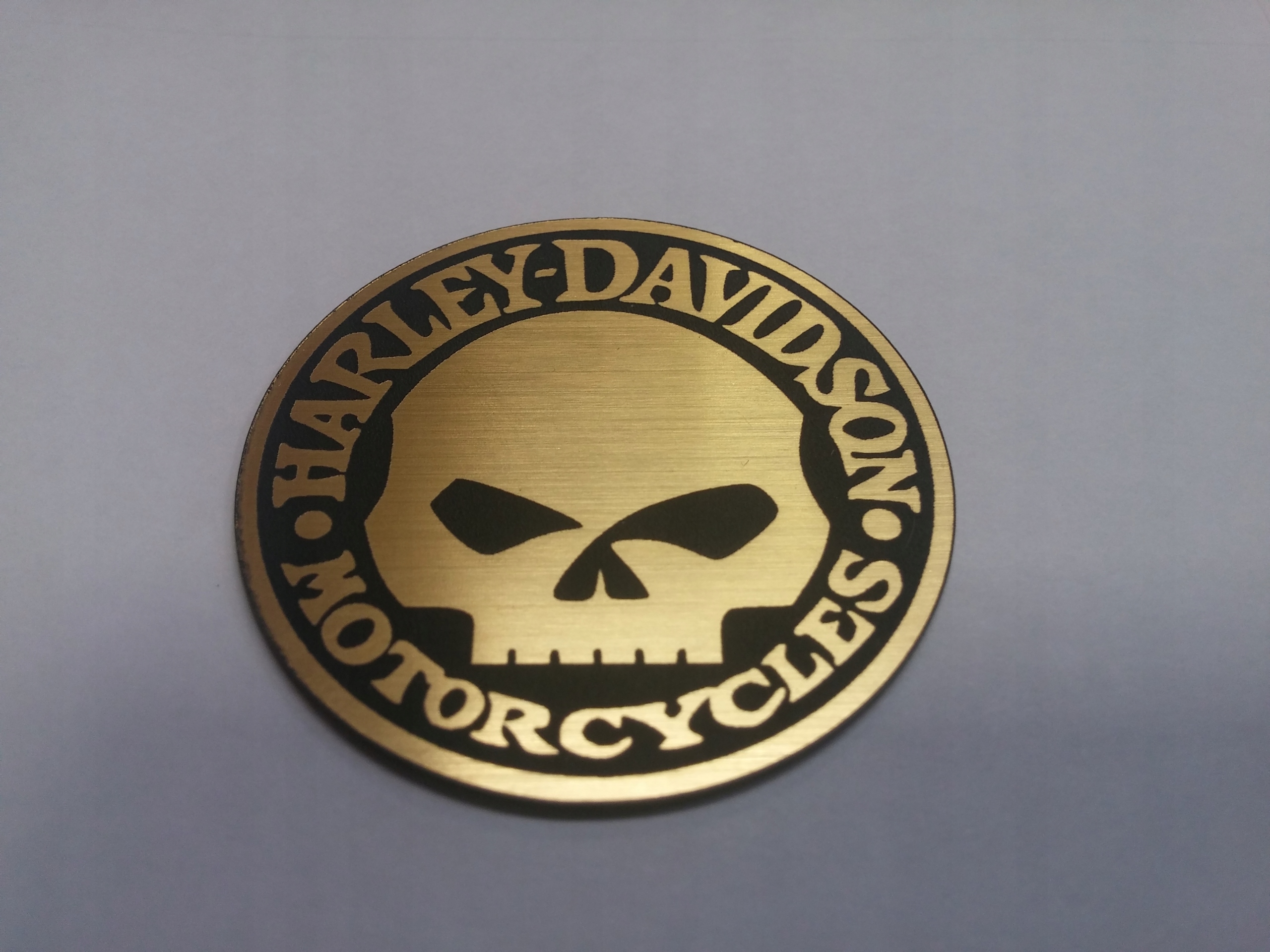 

Harley-davidson naklejka emblemat 50 mm *złota