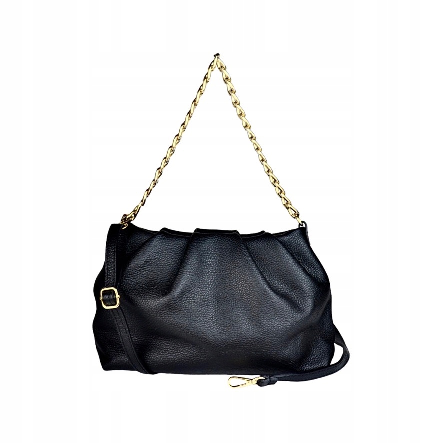 Dámská kabelka z přírodní kůže Catena Černá