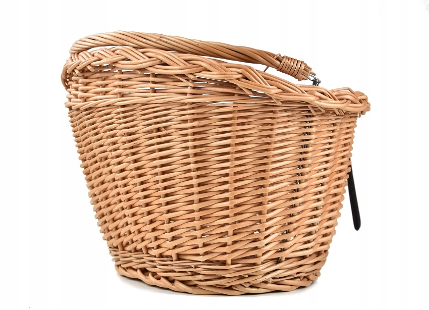 Koszyk na rower Wiklina pojemny kosz rowerowy Duży