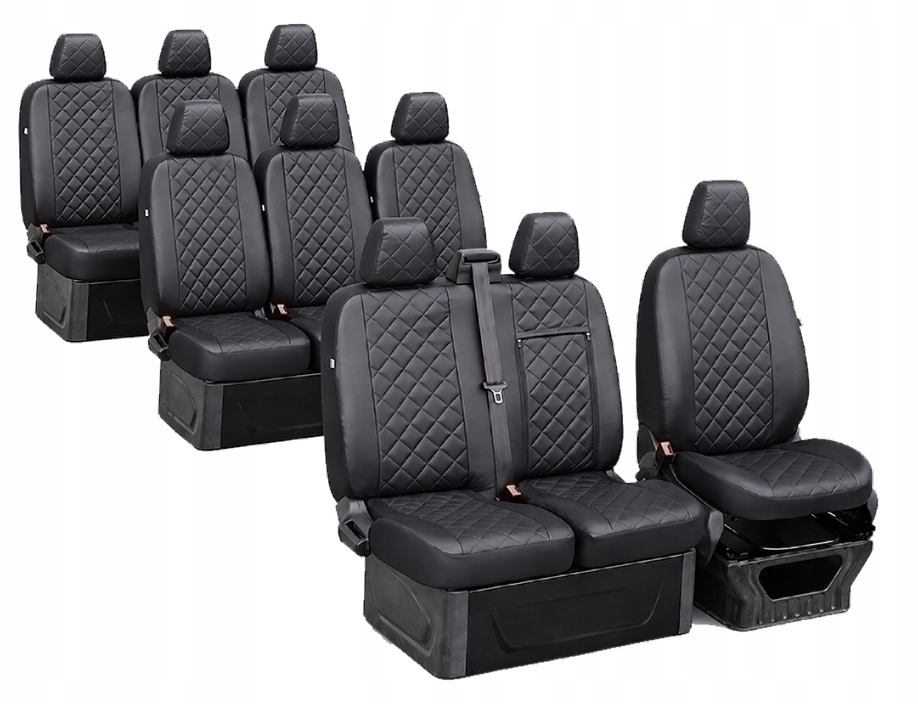 Silné Odměrné Potahy Na Sedadla Bus Opel Vivaro C (III) 9 m (2019-...)