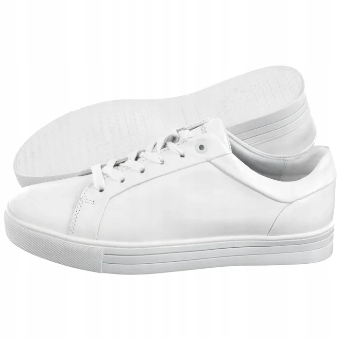 Dámské tenisky Klasické polobotky Wojas Bílá kůže 46019-59