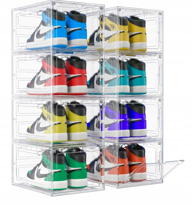 balení krabic na ukládání bot průhledné krabice