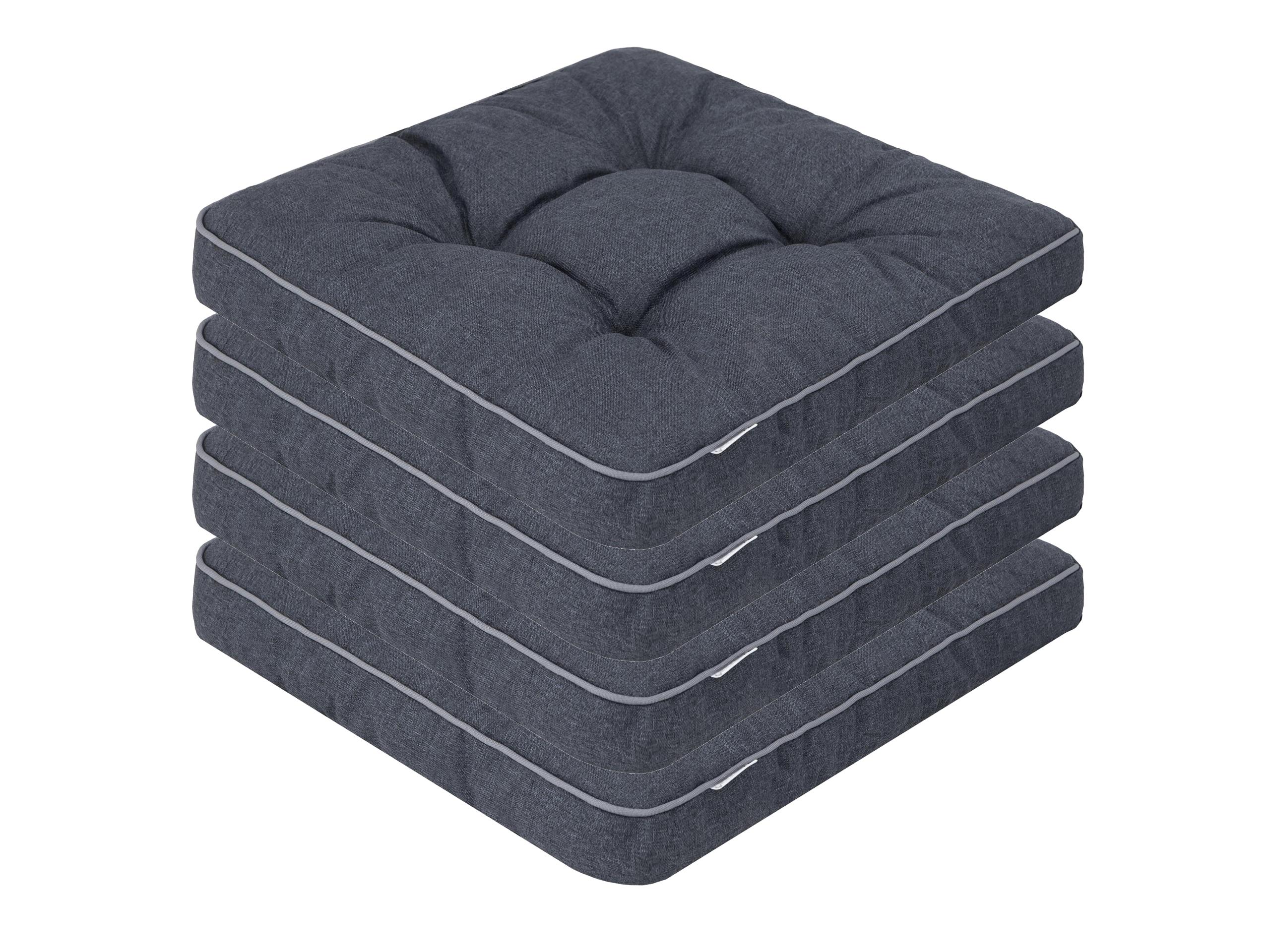 Sada 4 záhradných vankúšov, vankúš na kreslo, vankúš na stoličku