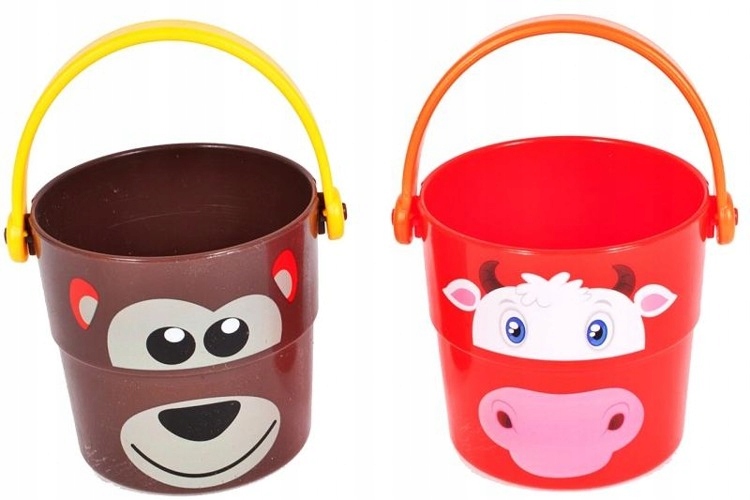 KUBECZKI WIADERKA DO KĄPIELI ZWIERZĄTKA 6 szt Wiek dziecka 3 lata +