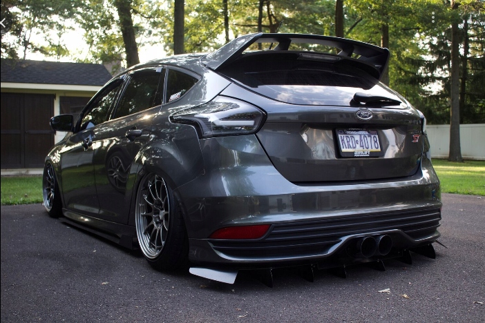 Splitter spoiler boczny tył zderzak CARBON RS