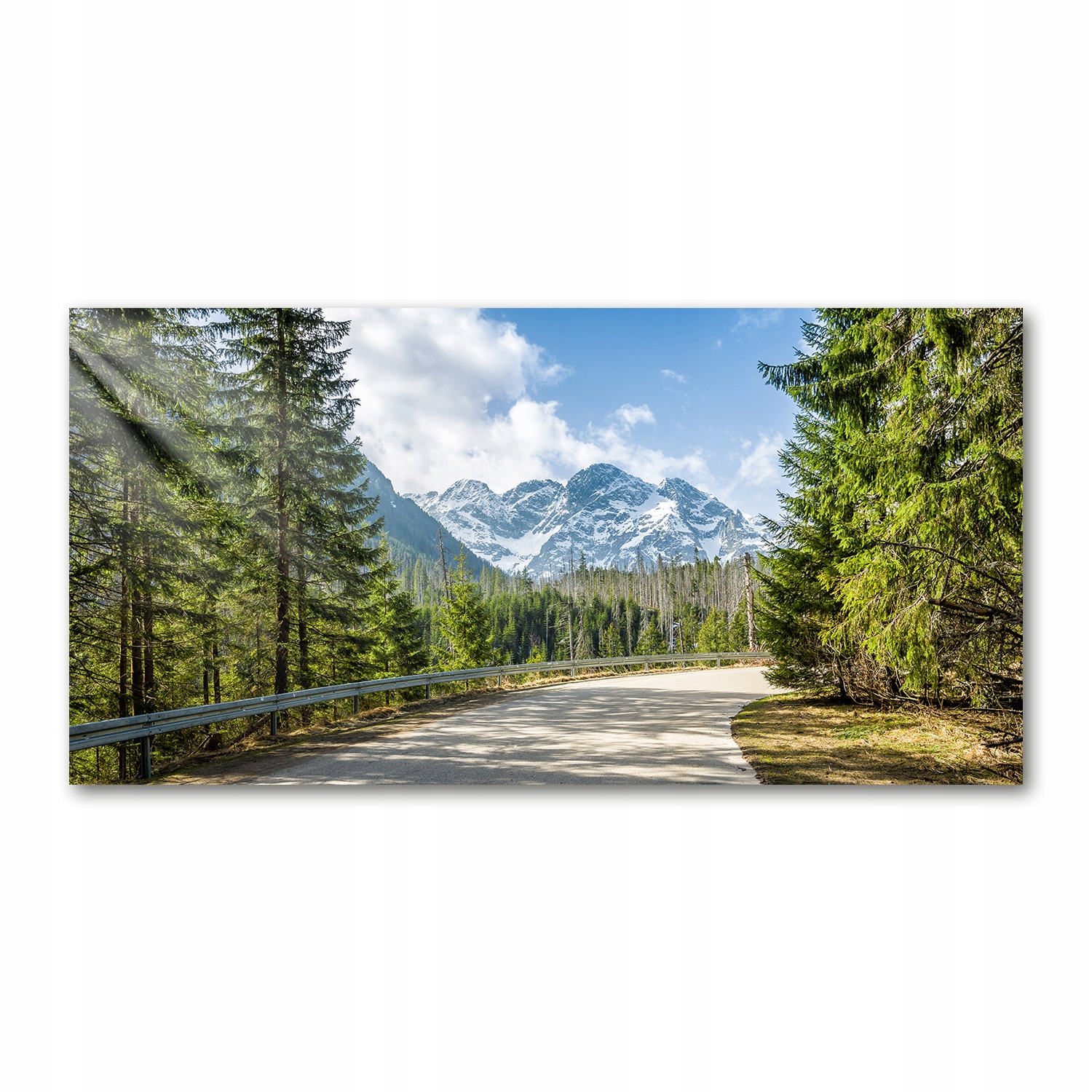 

Foto obraz na szkle akrylowym Droga Tatry 120X60cm