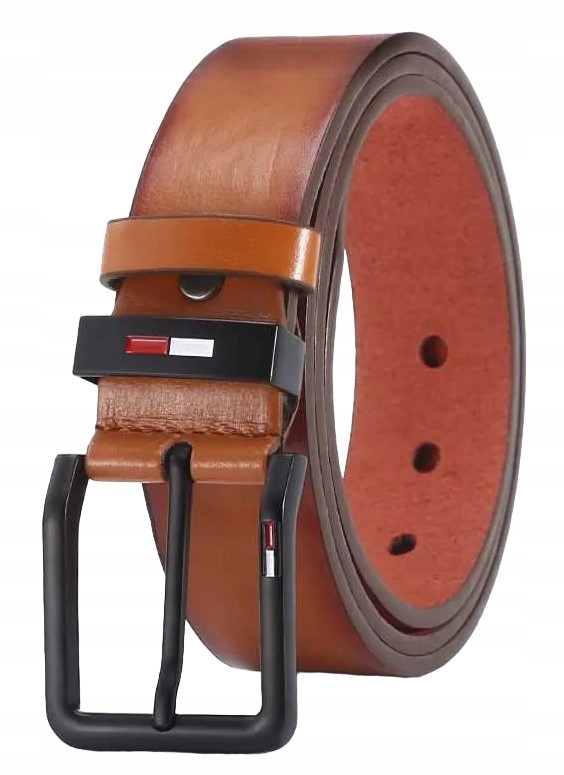 PASEK KLASYCZNY MĘSKI DO SPODNI SZEROKI SKÓRZANY DUŻA KLAMRA