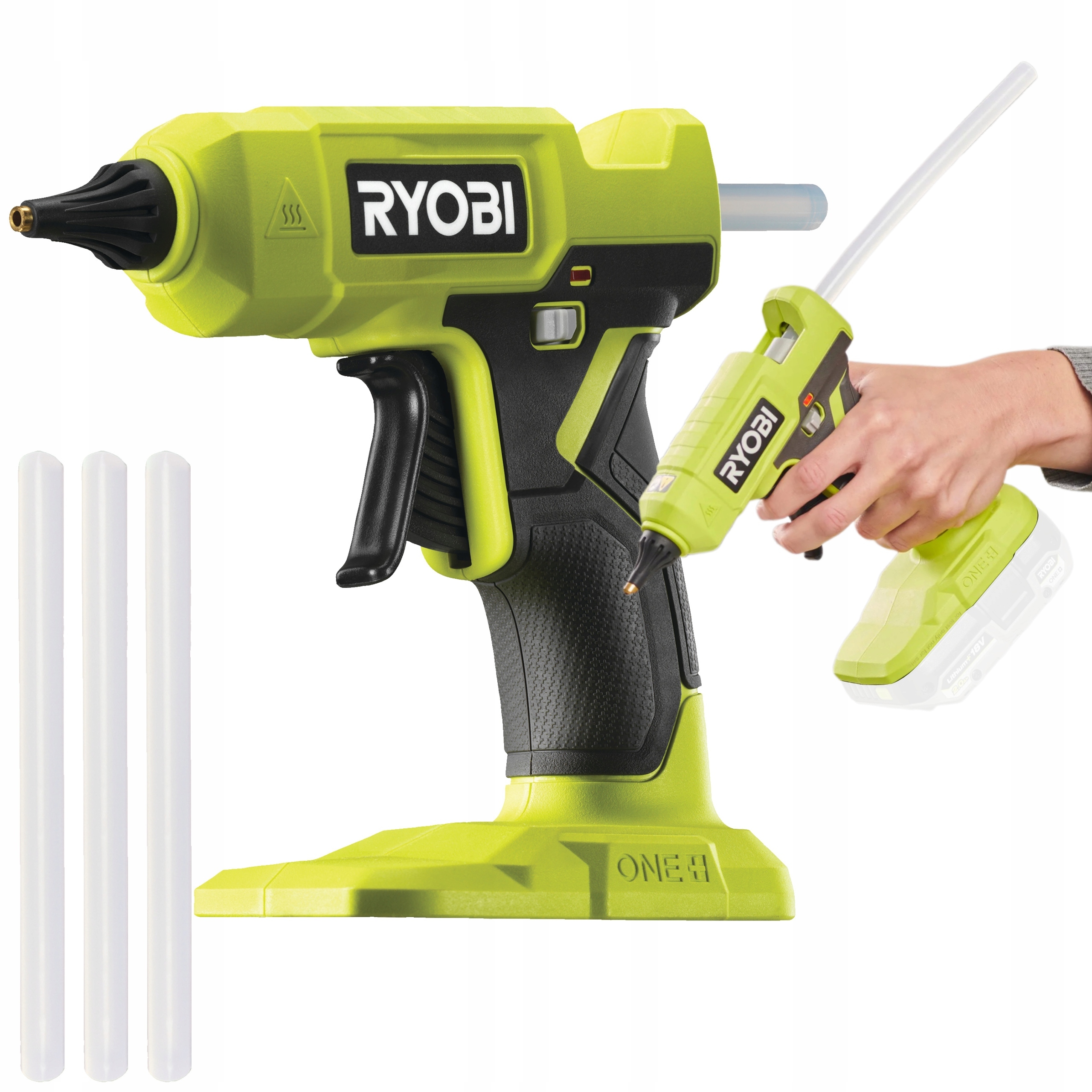 Ryobi RGLU18-0 Pistole Na Lepení Lepidla Za Tepla 18V Solo 200 °C 11 mm