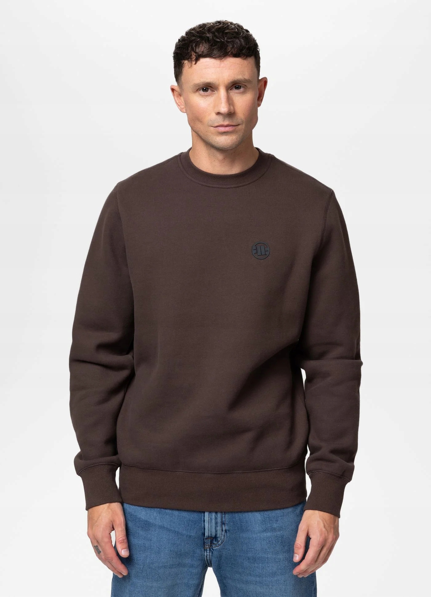 Pánská Mikina Crewneck Pit Bull West Coast Small Logo Sportovní S